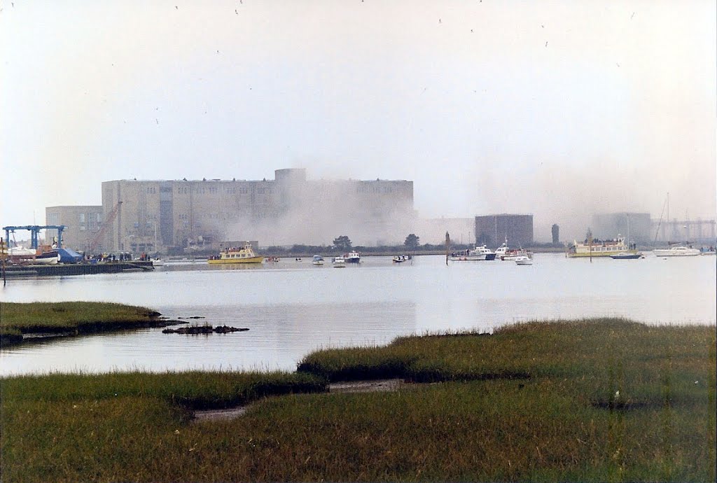 February 3rd 1996 The chimneys are down.