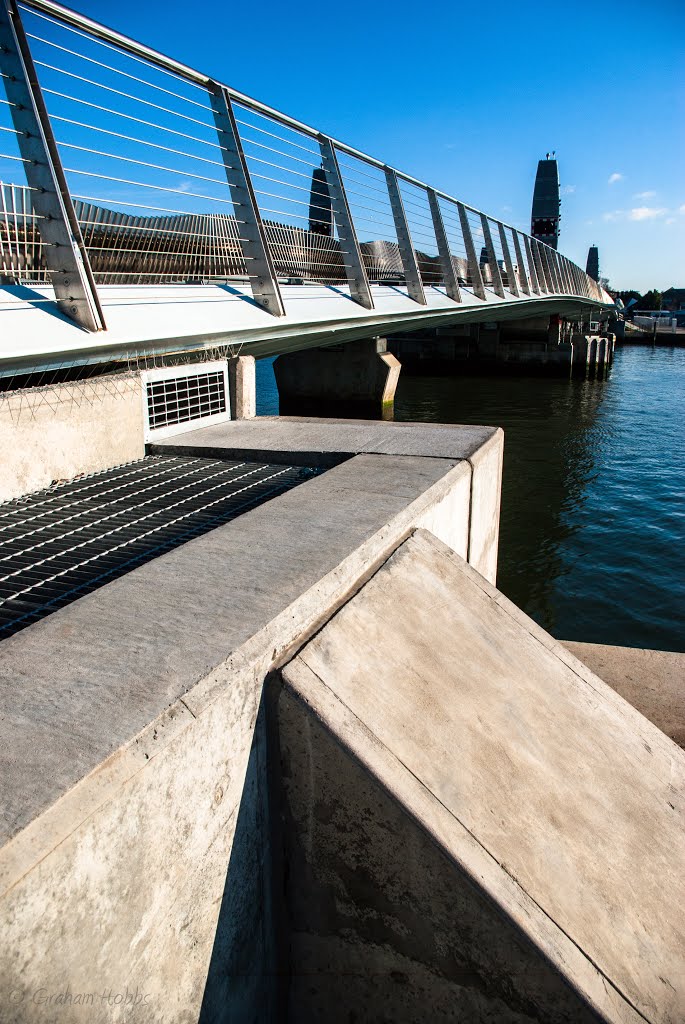 a different view of the Twin Sails bridge, Poole