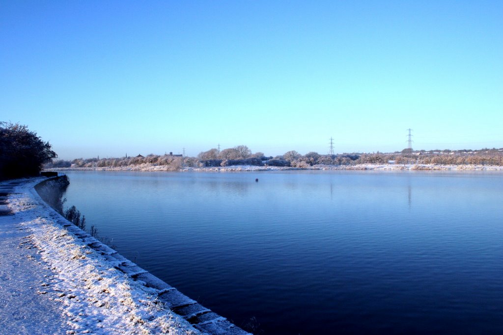 Elton reservoir in winter