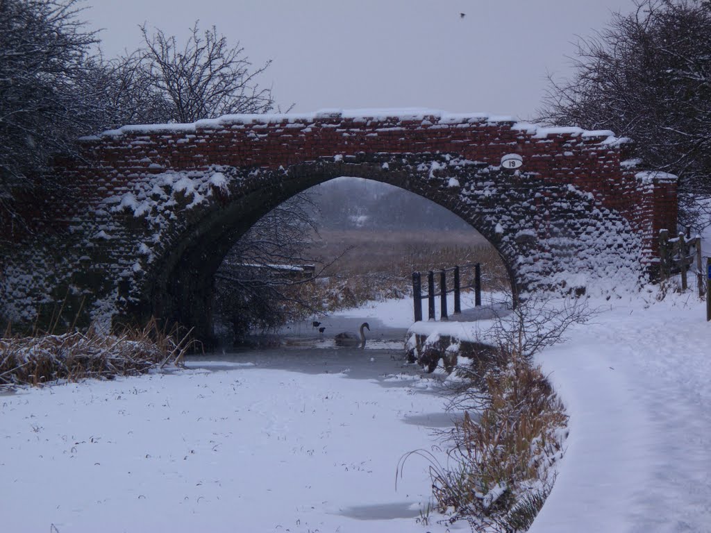 Bury Bolton Canal Winter 2010 Bridge t former Hams Farm Radcliffe
