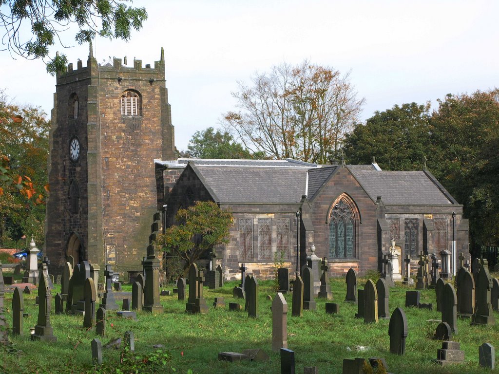 St Mary & St Bartholomew  Parish Church Radcliffe 14th c. Grade I Listed building