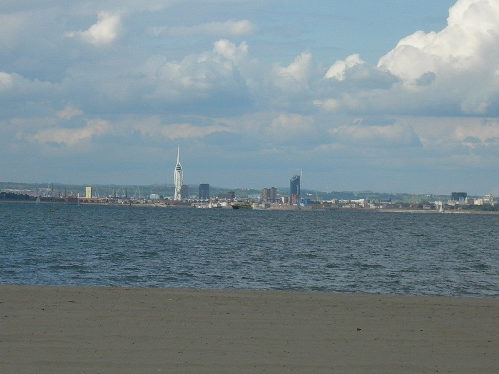 Portsmouth skyline from the Isle of Wight
