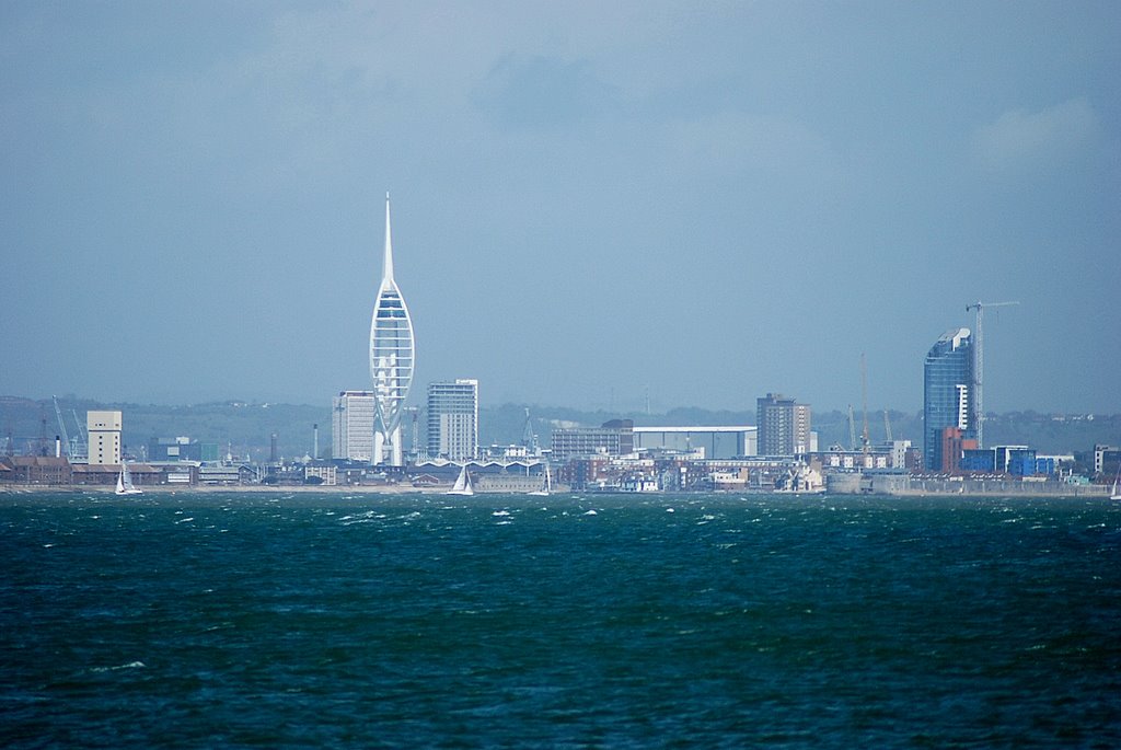 Portsmouth view from Isle of Wight