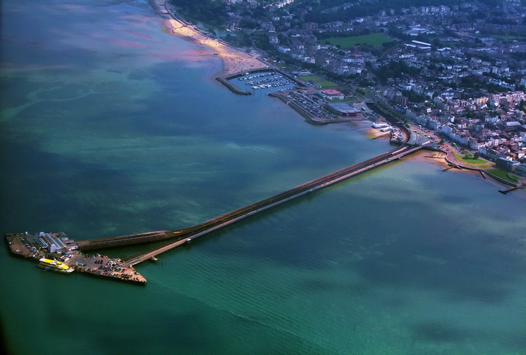 Ryde pier arial view
