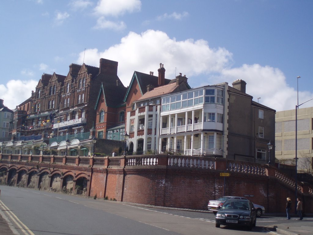 Buildings in front of Royal Harbour