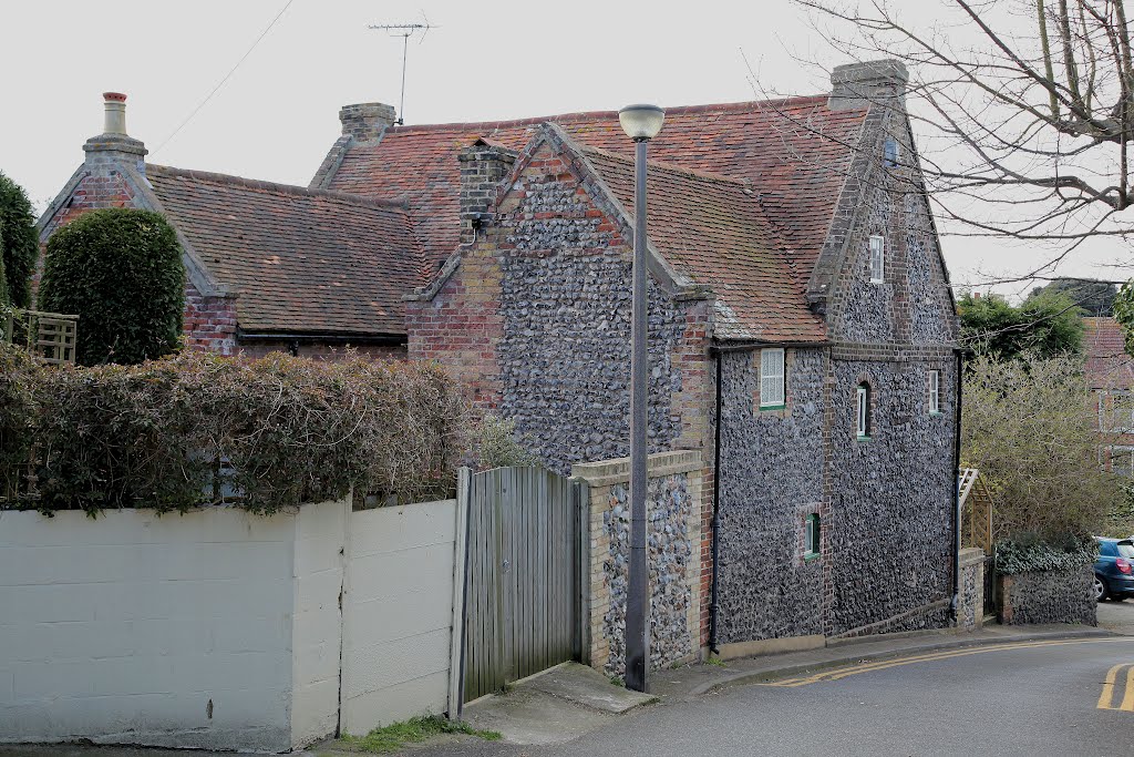 Flint Cottages in Honeysuckle Road, Ramsgate