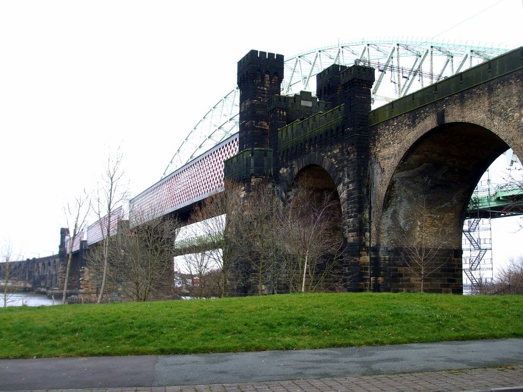 Railway bridge over the Mersey
