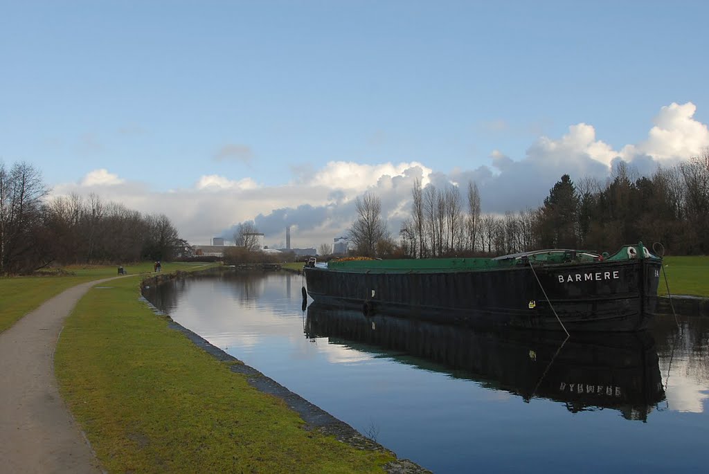 Barge on St.Helens canal
