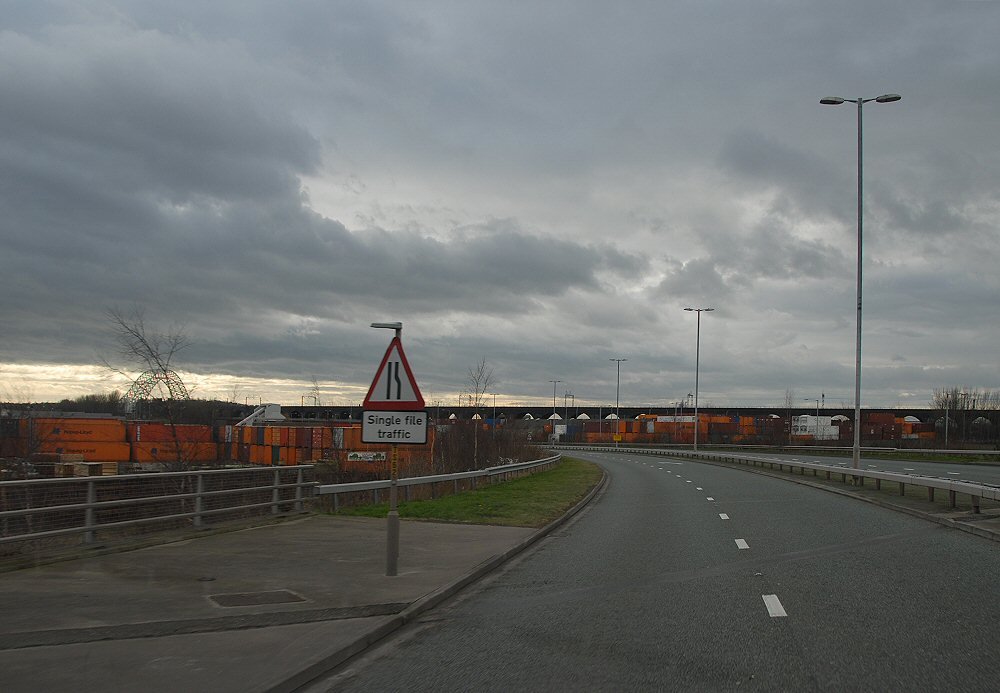 Heading toward the Runcorn Widnes bridge