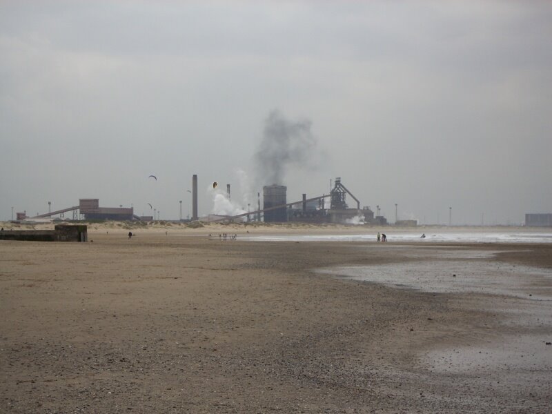 View along Redcar beach