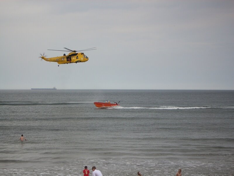 Life boat day at Redcar seafront