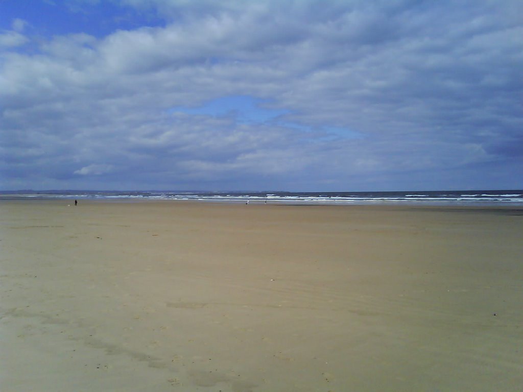 Redcar beach, looking West