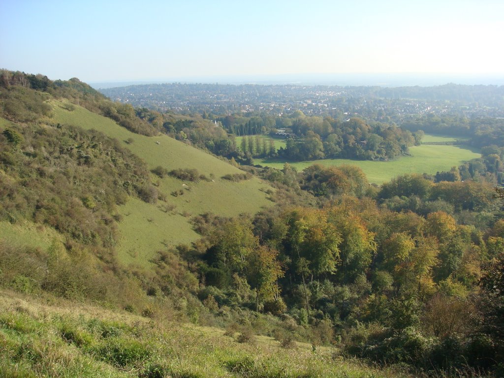 Looking south from the horseshoe Colley hill