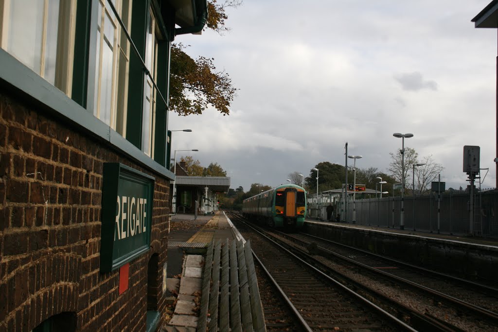 Where the volts run out, Reigate station, Surrey.