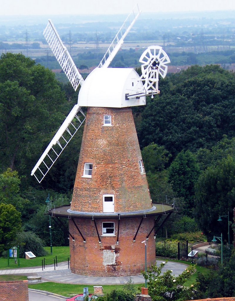 Rayleigh Windmill from the Holy Trinity Church Tower 2008
