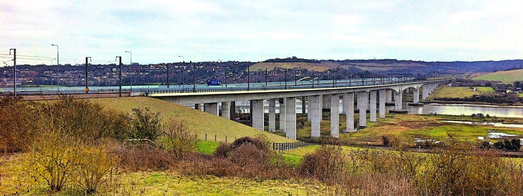 Road and Rail Bridges over the River Medway