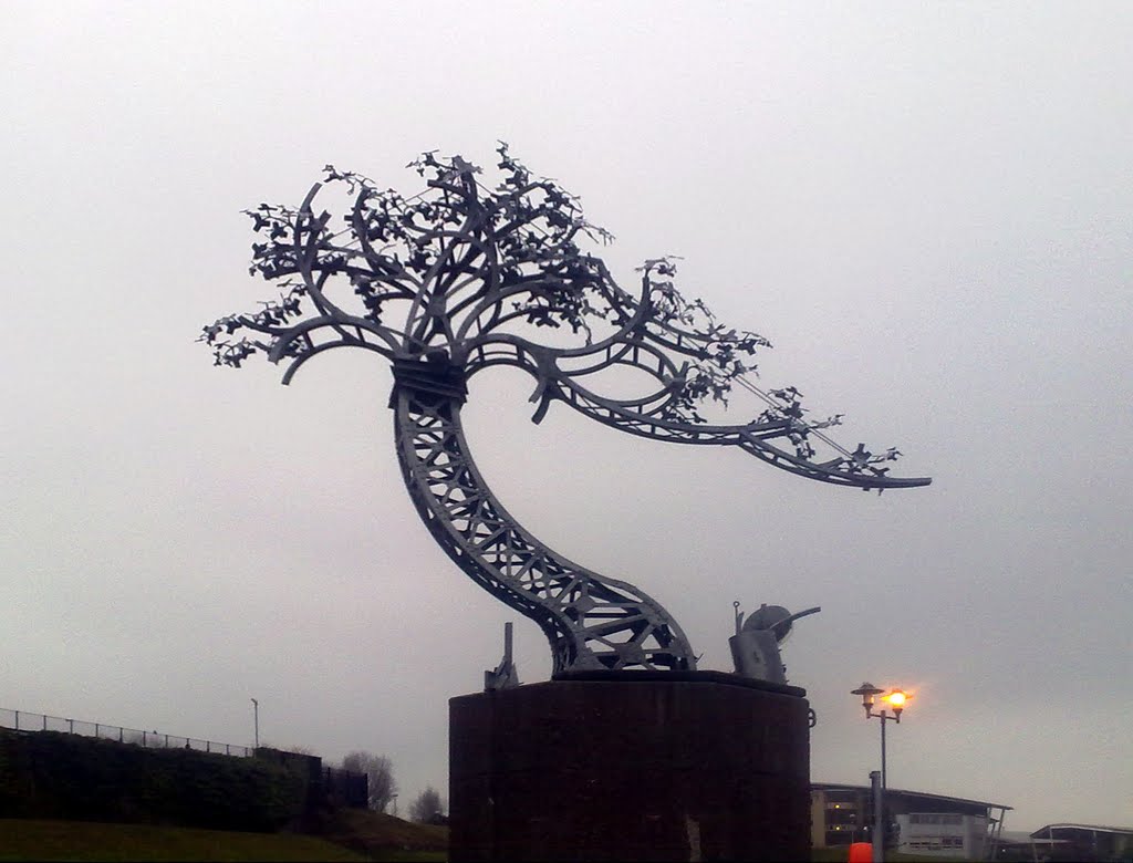 Metal tree sculpture by the River Wear, Sunderland by Safc_cal
