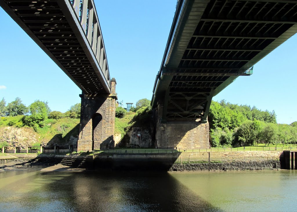 Wearmouth Road and Rail Bridges : Sunderland