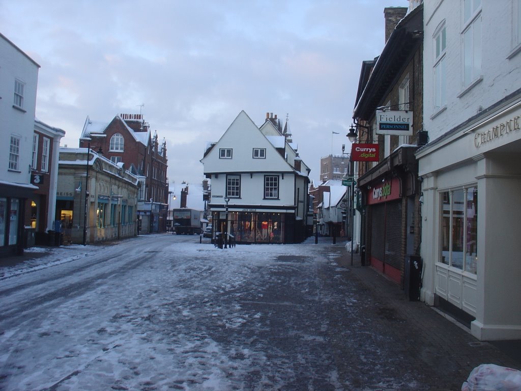 view down towards french row and market place