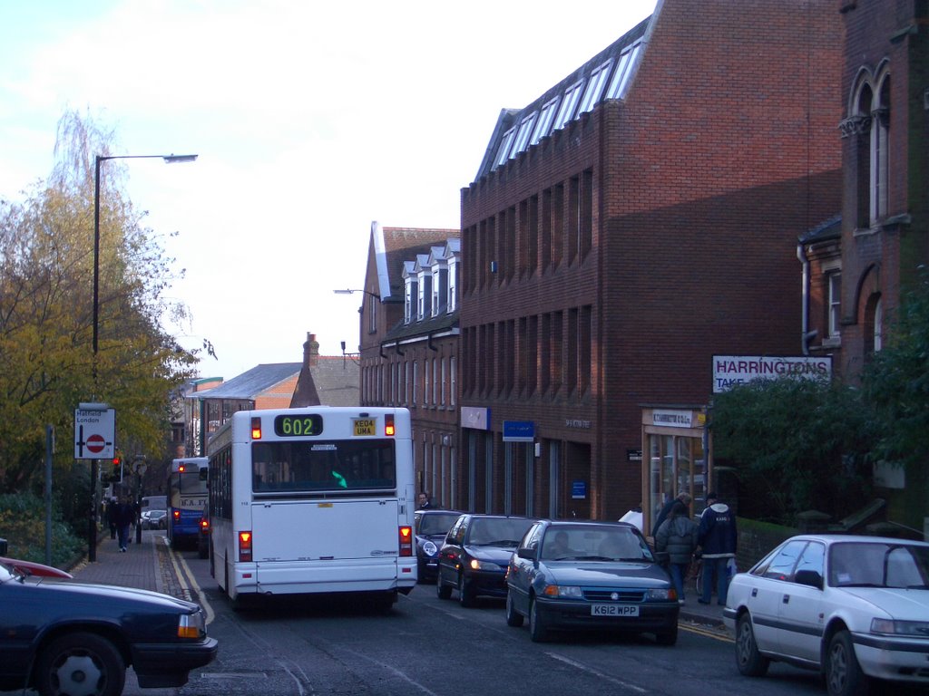 University of Hertfordshire bus on Victoria street in St.Albans