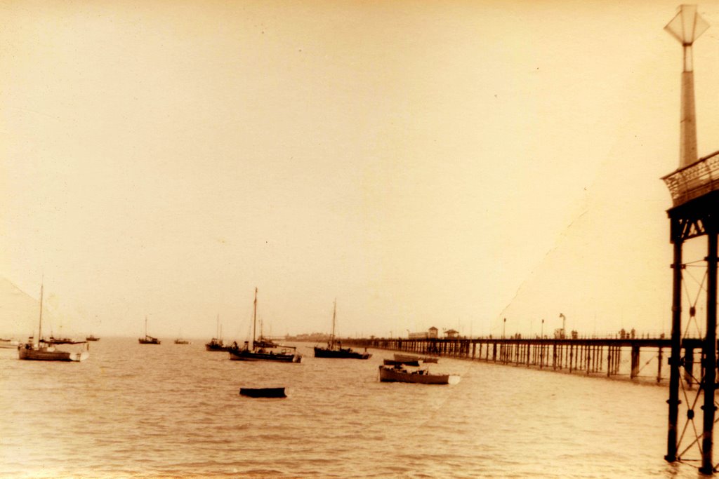 Southend Pier, Essex - a mile long pier out into the Thames estuary