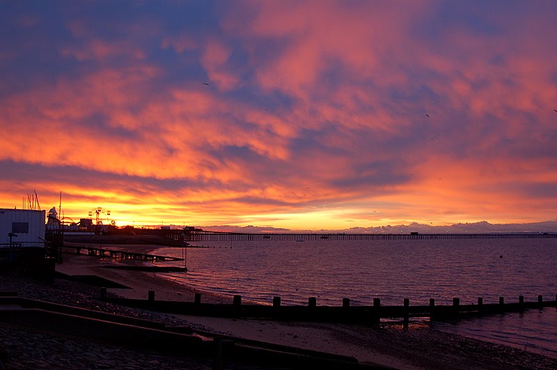 red sky in the morning