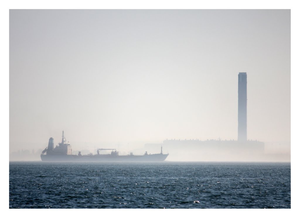 Isle of Grain Power Station with Tanker