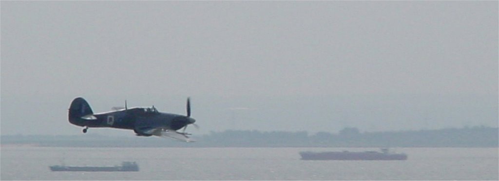 Hurricane plane during Southend airshow