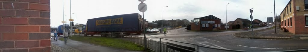 my panoramic view: Bottom of Milton highstreet