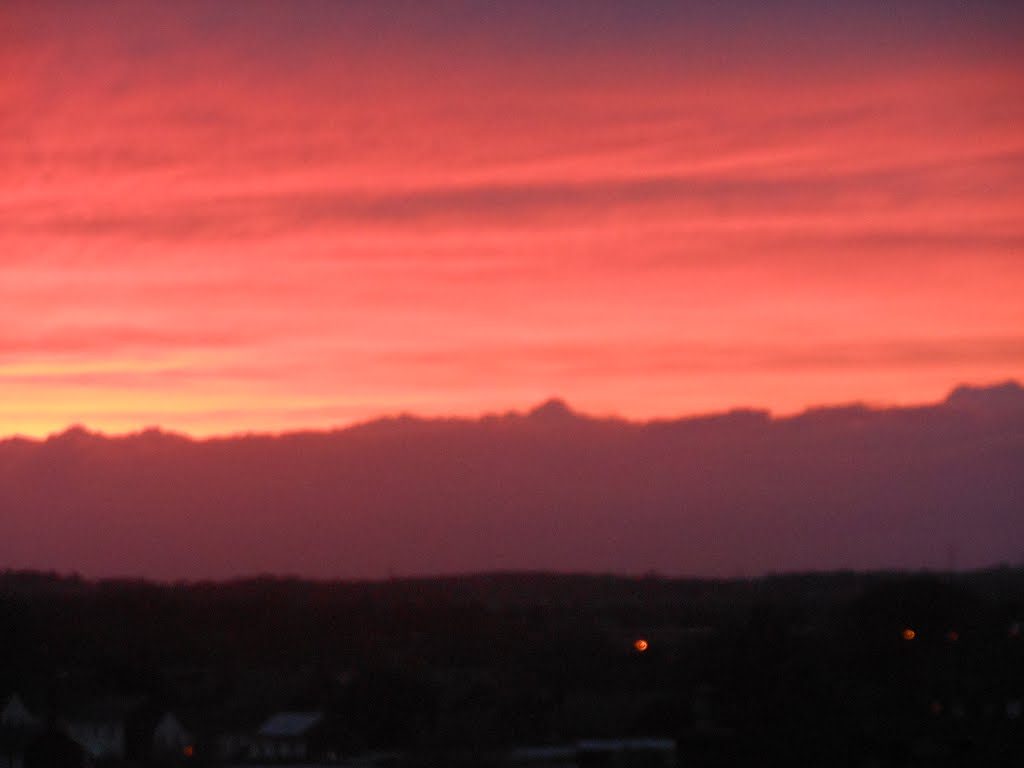 Sunset over Sittingbourne