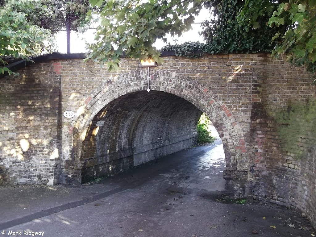 Footpath under the railway line