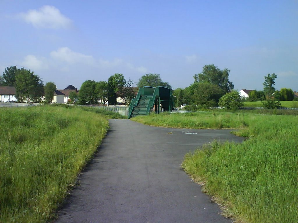 Bridge over the railway line in Stockport