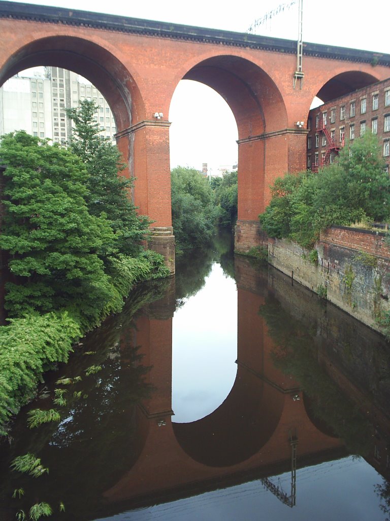 Stockport Viaduct and River Mersey