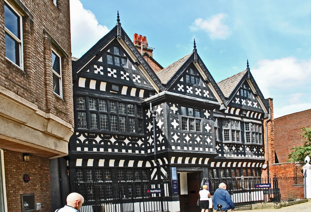 A bank in Stockport that inhabits a 15th century building but has 21st century interest rates.