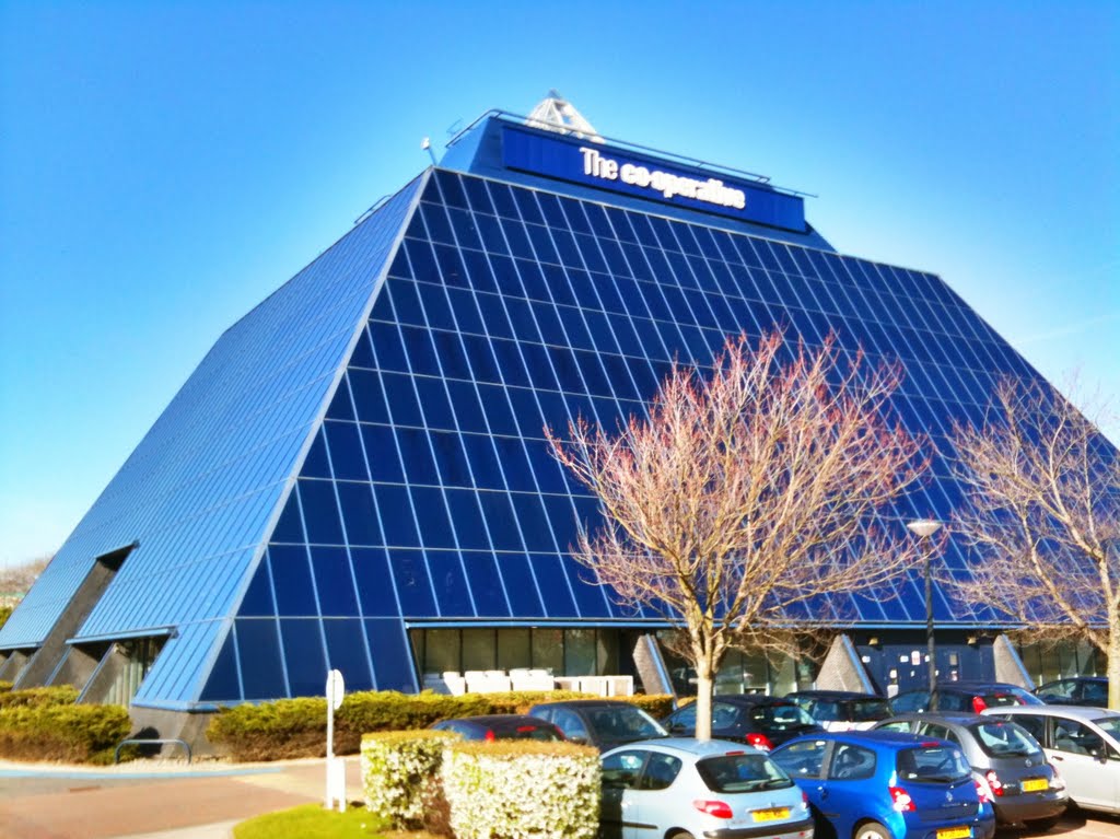 The Co-op in blue