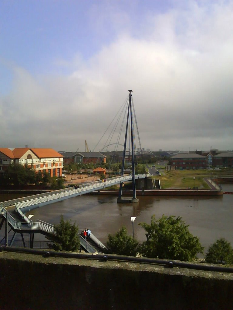 Millenium Bridge with New Double Arch Span in Background