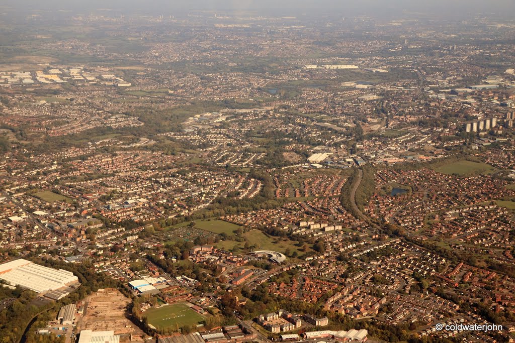 Aerial - West Birmingham outskirts