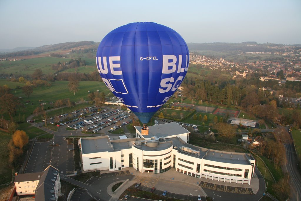 Balloon over Stroud College