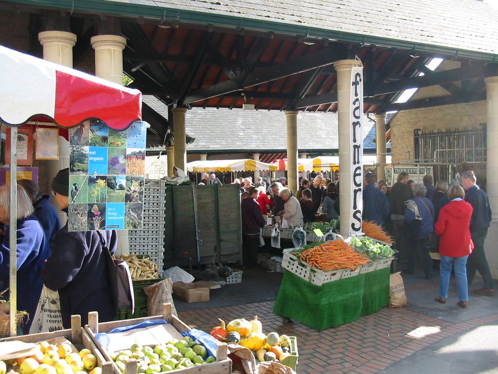 Entrance to Stroud Farmers Market, Cornhill Market, Stroud, Gloucestershire, UK