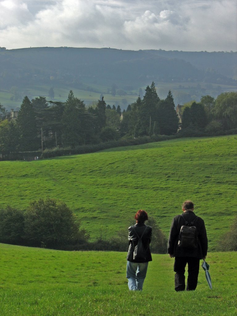 Path to Mass at the Convent, Randwick, Gloucestershire, UK