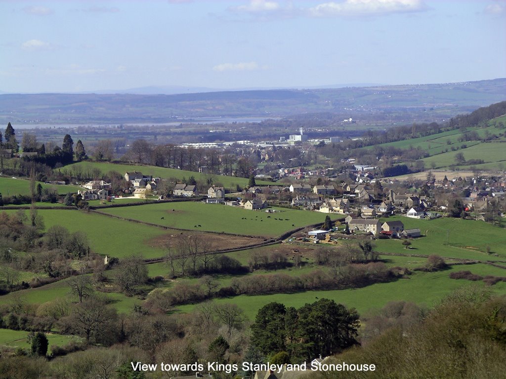 View over Kings Stanley from Rodborough Common
