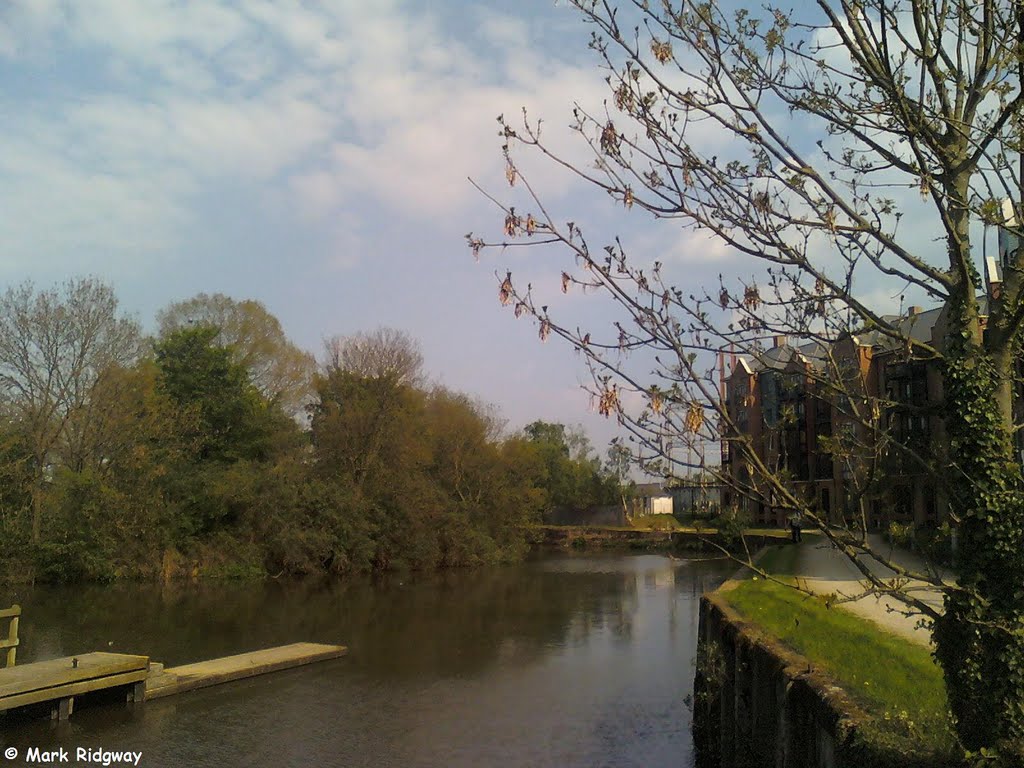 The River Medway by Tonbridge Lock (2)