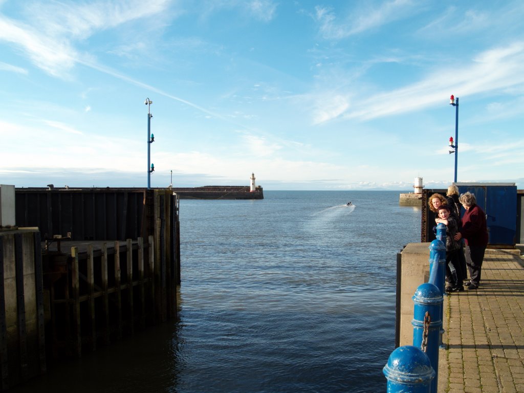 Marina outer gate. Whitehaven, Cumbria