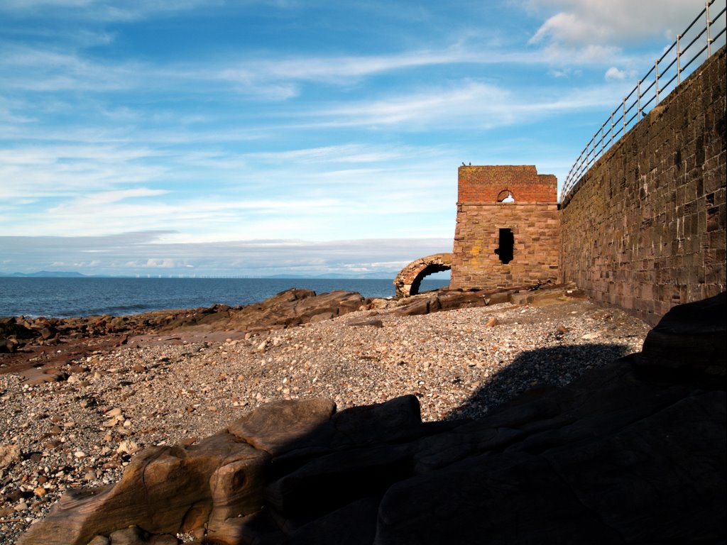 Another odd structure on shore-line below Bransty cliffs. Whitehaven, Cumbria