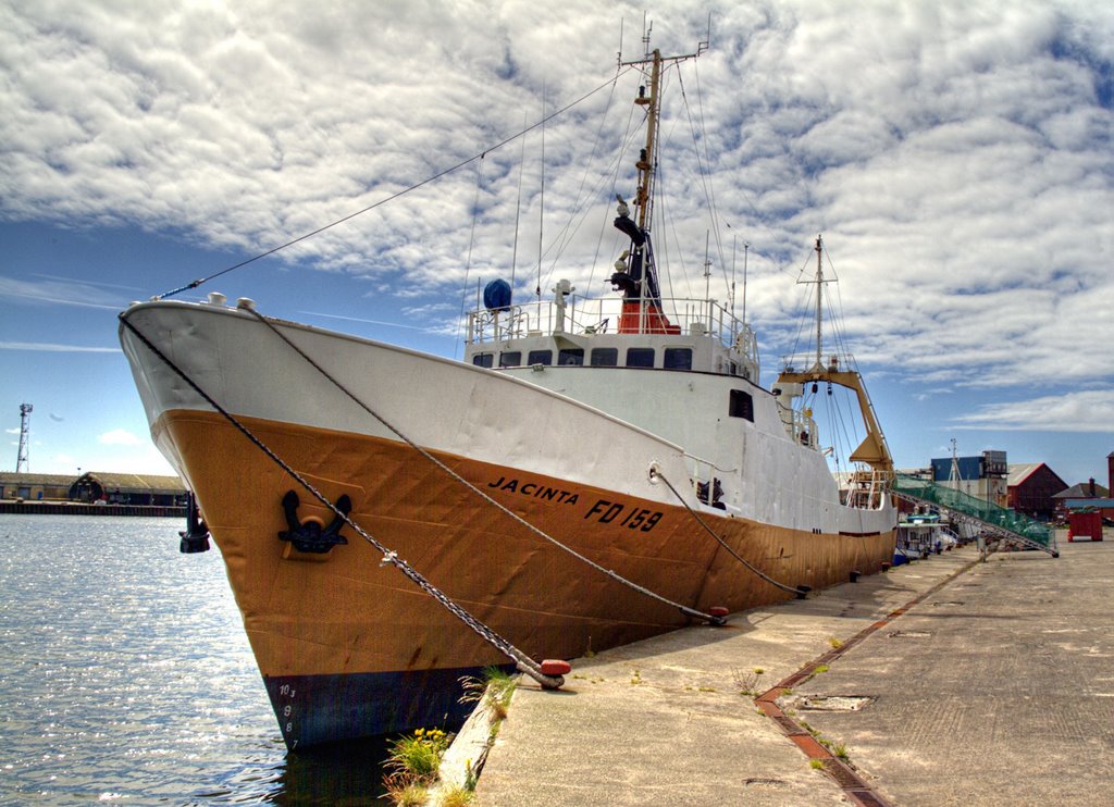 Jacinta in Fleetwood Fish Docks