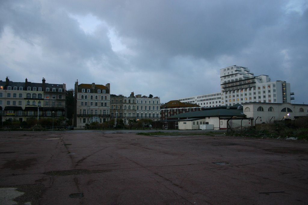 Folkestone from the "beach"