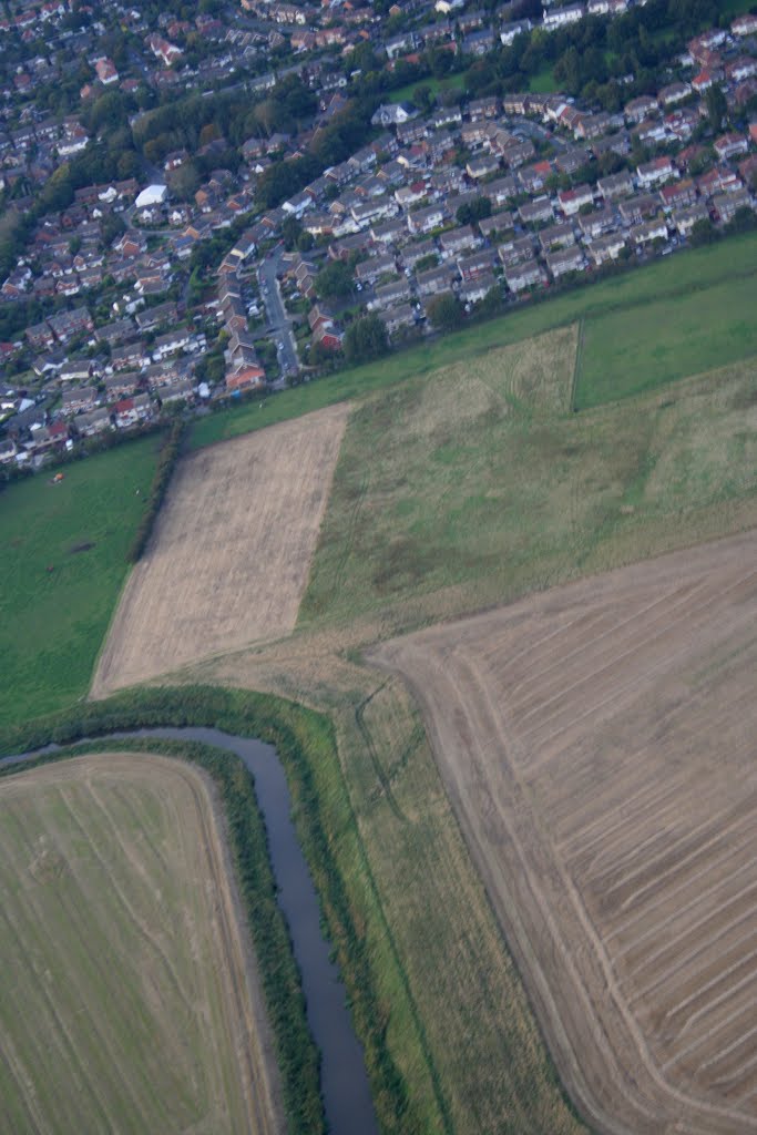 View Over Formby & The River Alt From A Microlight.