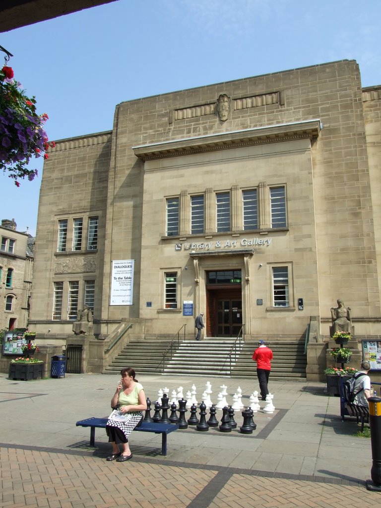 "Anyone for a game of chess?" Huddersfield Library and Art Gallery (1937) by E.H.Ashburner