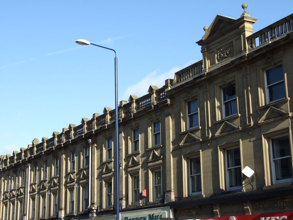 Detail of neo-classical facade, New Street, Huddersfield