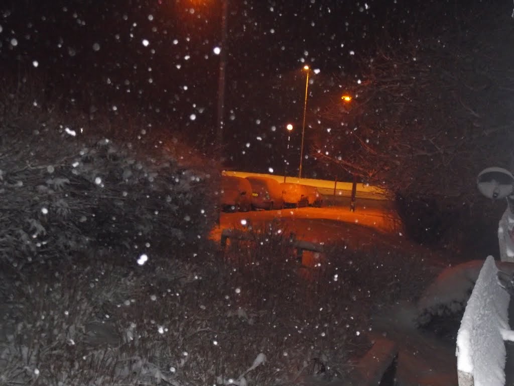 Snow fall,England